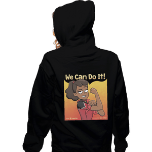 Shirts Zippered Hoodies, Unisex / Small / Black Lower Decks Can Do It