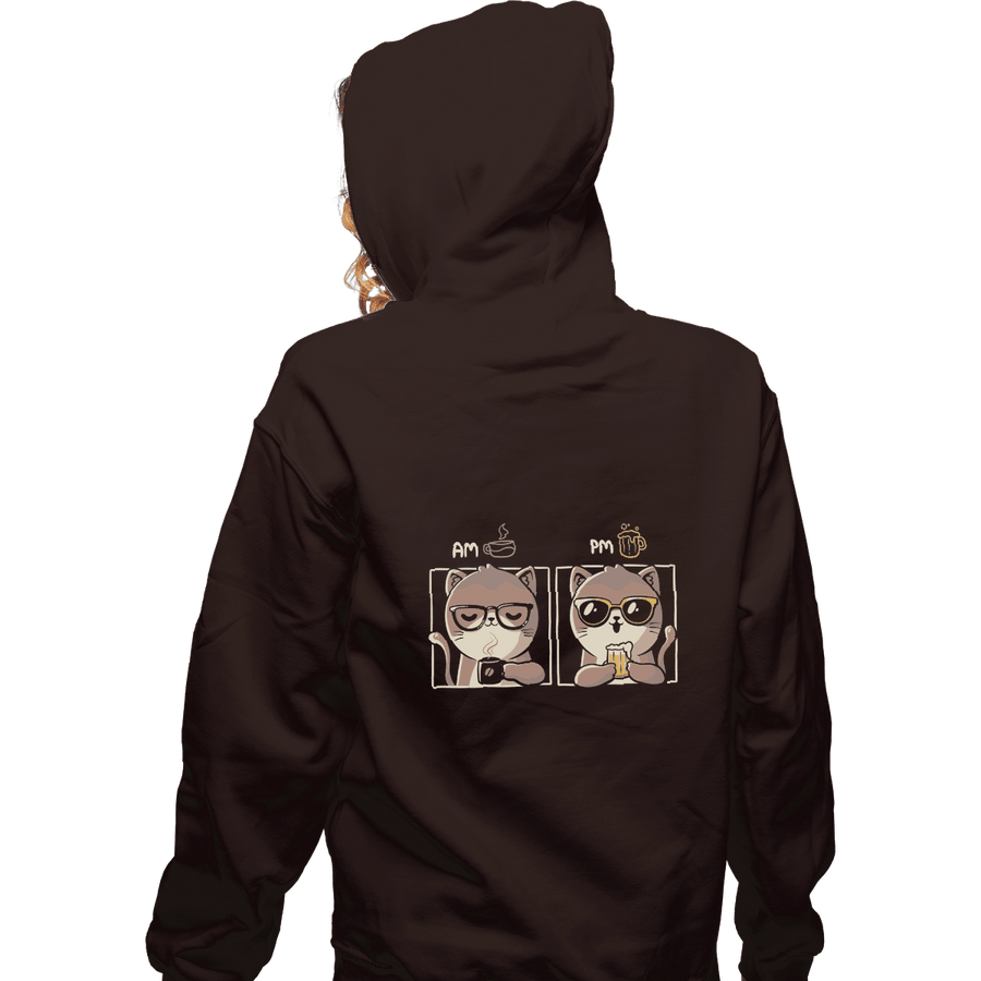 Shirts Pullover Hoodies, Unisex / Small / Dark Chocolate AM PM