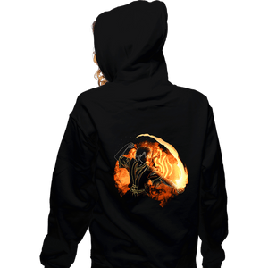 Daily_Deal_Shirts Zippered Hoodies, Unisex / Small / Black Fire Bender Orb