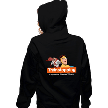 Load image into Gallery viewer, Secret_Shirts Zippered Hoodies, Unisex / Small / Black Trainstopping
