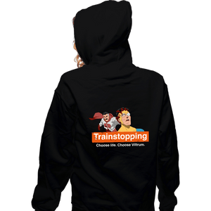 Secret_Shirts Zippered Hoodies, Unisex / Small / Black Trainstopping