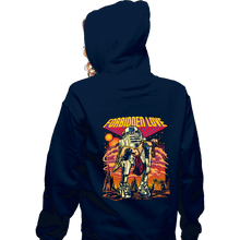 Load image into Gallery viewer, Daily_Deal_Shirts Zippered Hoodies, Unisex / Small / Navy Forbidden Love
