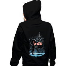 Load image into Gallery viewer, Daily_Deal_Shirts Zippered Hoodies, Unisex / Small / Black Bat Kiss

