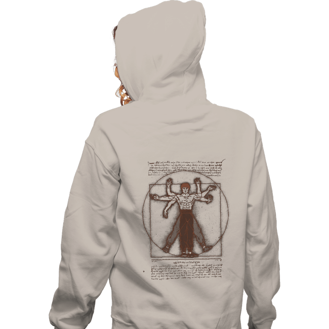 Daily_Deal_Shirts Zippered Hoodies, Unisex / Small / White Vitruvian Dragon
