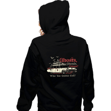 Load image into Gallery viewer, Daily_Deal_Shirts Zippered Hoodies, Unisex / Small / Black Ghosts And Ghouls
