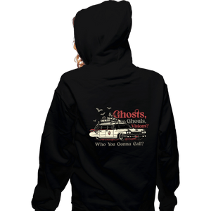 Daily_Deal_Shirts Zippered Hoodies, Unisex / Small / Black Ghosts And Ghouls