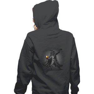 Daily_Deal_Shirts Zippered Hoodies, Unisex / Small / Dark Heather Orb Thrower