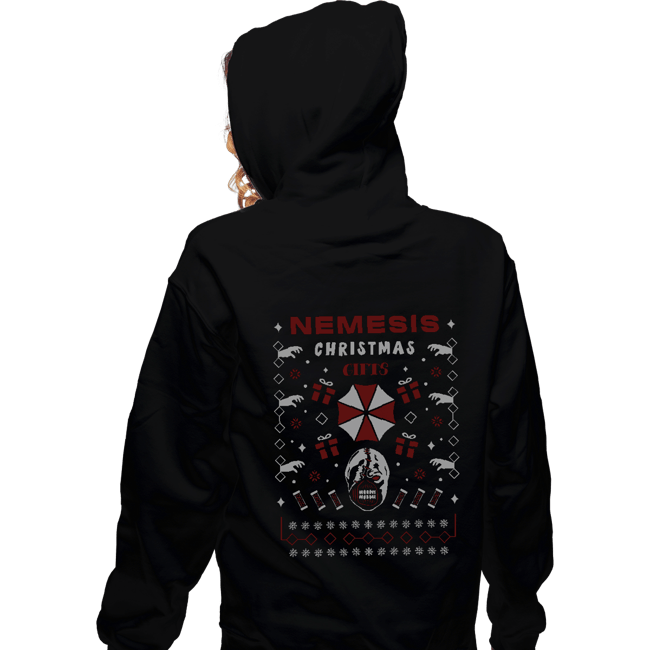 Shirts Zippered Hoodies, Unisex / Small / Black Nemesis Christmas Ugly Sweater