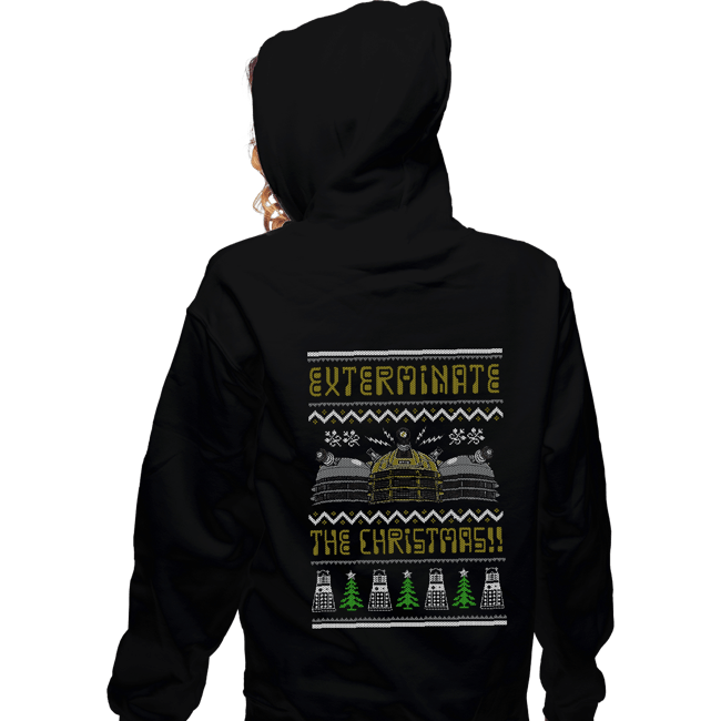 Shirts Zippered Hoodies, Unisex / Small / Black Dalek Xmas