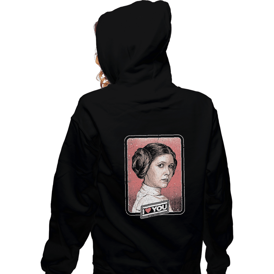 Shirts Zippered Hoodies, Unisex / Small / Black I Love You