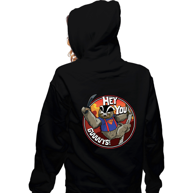 Daily_Deal_Shirts Zippered Hoodies, Unisex / Small / Black Hey You Guys