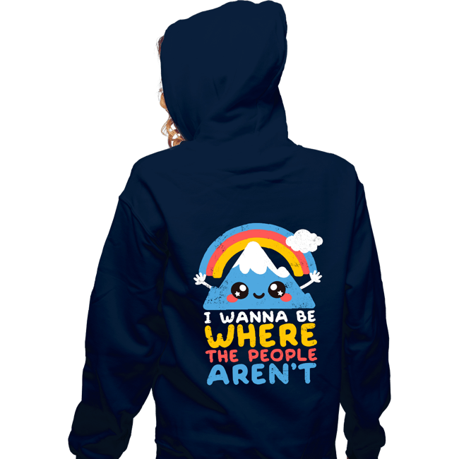 Daily_Deal_Shirts Zippered Hoodies, Unisex / Small / Navy Where The People Aren't