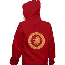 Load image into Gallery viewer, Shirts Zippered Hoodies, Unisex / Small / Red Seal Of Lions
