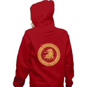 Shirts Zippered Hoodies, Unisex / Small / Red Seal Of Lions