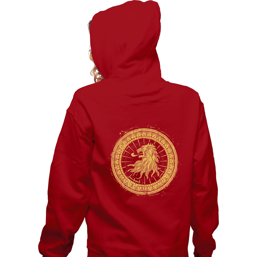 Shirts Zippered Hoodies, Unisex / Small / Red Seal Of Lions
