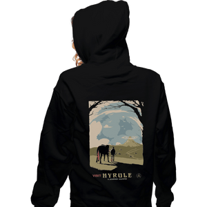 Shirts Zippered Hoodies, Unisex / Small / Black Epona Visit Hyrule