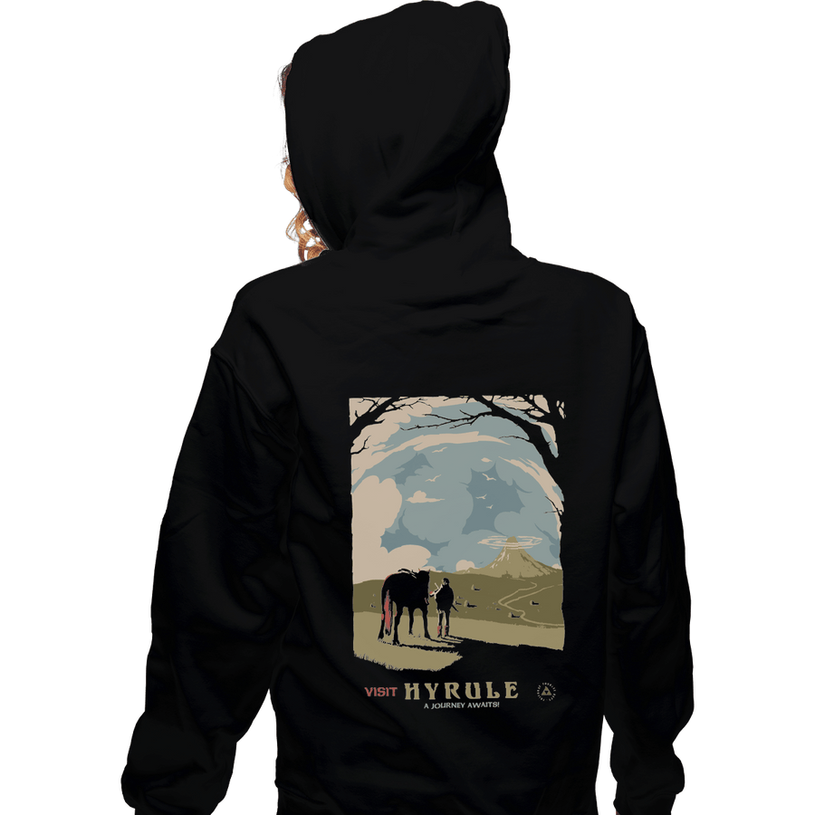 Shirts Zippered Hoodies, Unisex / Small / Black Epona Visit Hyrule