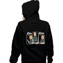 Load image into Gallery viewer, Daily_Deal_Shirts Zippered Hoodies, Unisex / Small / Black Bobby Live Laugh Love
