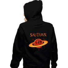 Load image into Gallery viewer, Daily_Deal_Shirts Zippered Hoodies, Unisex / Small / Black Sauturn
