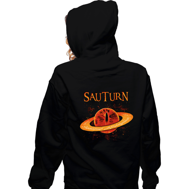 Daily_Deal_Shirts Zippered Hoodies, Unisex / Small / Black Sauturn