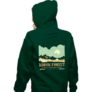 Daily_Deal_Shirts Zippered Hoodies, Unisex / Small / Irish Green Legendary Forest