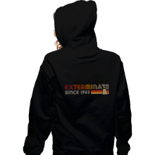 Load image into Gallery viewer, Daily_Deal_Shirts Zippered Hoodies, Unisex / Small / Black Exterminate Since 1963
