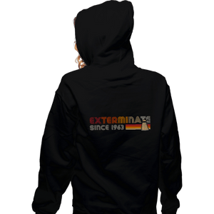 Daily_Deal_Shirts Zippered Hoodies, Unisex / Small / Black Exterminate Since 1963