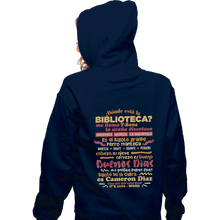Load image into Gallery viewer, Shirts Pullover Hoodies, Unisex / Small / Navy The Bibliotecas Rap
