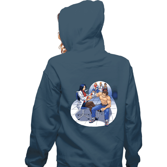 Shirts Zippered Hoodies, Unisex / Small / Indigo Blue School Brawl