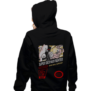 Secret_Shirts Zippered Hoodies, Unisex / Small / Black Super Despair Fighter