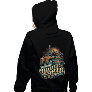 Shirts Zippered Hoodies, Unisex / Small / Black To The Forgotten World We Go