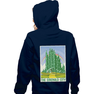 Shirts Zippered Hoodies, Unisex / Small / Navy Visit The Emerald City