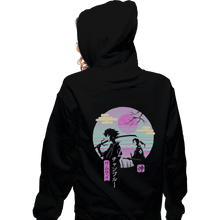 Load image into Gallery viewer, Shirts Zippered Hoodies, Unisex / Small / Black Samurai Chillhop
