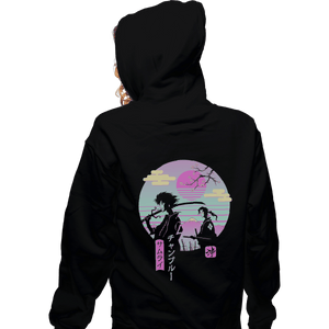 Shirts Zippered Hoodies, Unisex / Small / Black Samurai Chillhop