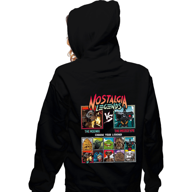 Daily_Deal_Shirts Zippered Hoodies, Unisex / Small / Black Nostalgia Legends