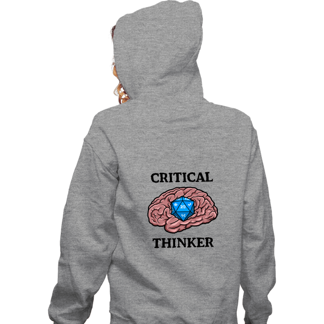 Secret_Shirts Zippered Hoodies, Unisex / Small / Sports Grey Critical Thinker