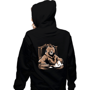 Daily_Deal_Shirts Zippered Hoodies, Unisex / Small / Black Bearface