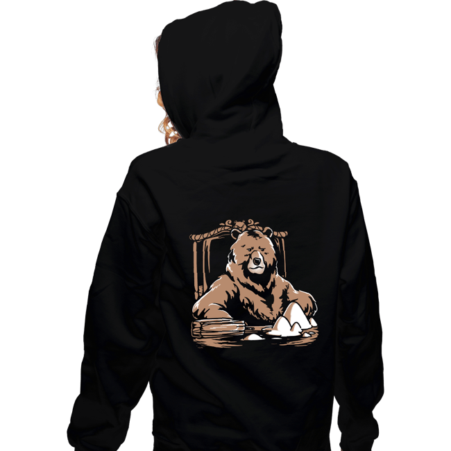 Daily_Deal_Shirts Zippered Hoodies, Unisex / Small / Black Bearface