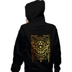 Daily_Deal_Shirts Zippered Hoodies, Unisex / Small / Black The Twilight Hero