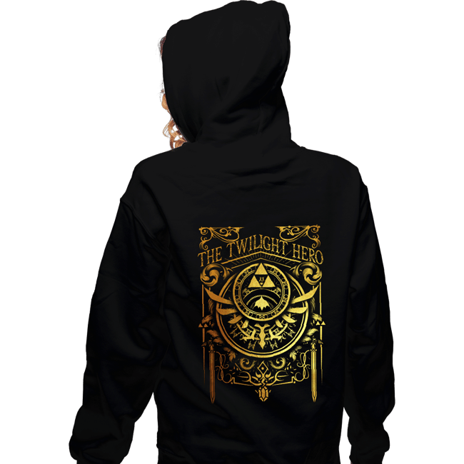 Daily_Deal_Shirts Zippered Hoodies, Unisex / Small / Black The Twilight Hero