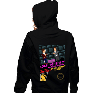 Daily_Deal_Shirts Zippered Hoodies, Unisex / Small / Black Soap Fighter