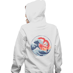 Shirts Pullover Hoodies, Unisex / Small / White The Great Wave Of Miyagi
