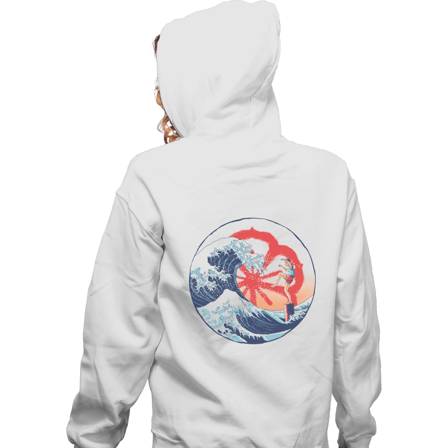 Shirts Pullover Hoodies, Unisex / Small / White The Great Wave Of Miyagi