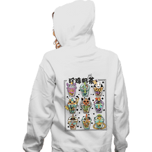 Load image into Gallery viewer, Secret_Shirts Zippered Hoodies, Unisex / Small / White Bubble-Tea Nerd
