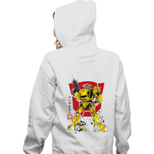 Load image into Gallery viewer, Daily_Deal_Shirts Zippered Hoodies, Unisex / Small / White Bumble Sumi-e
