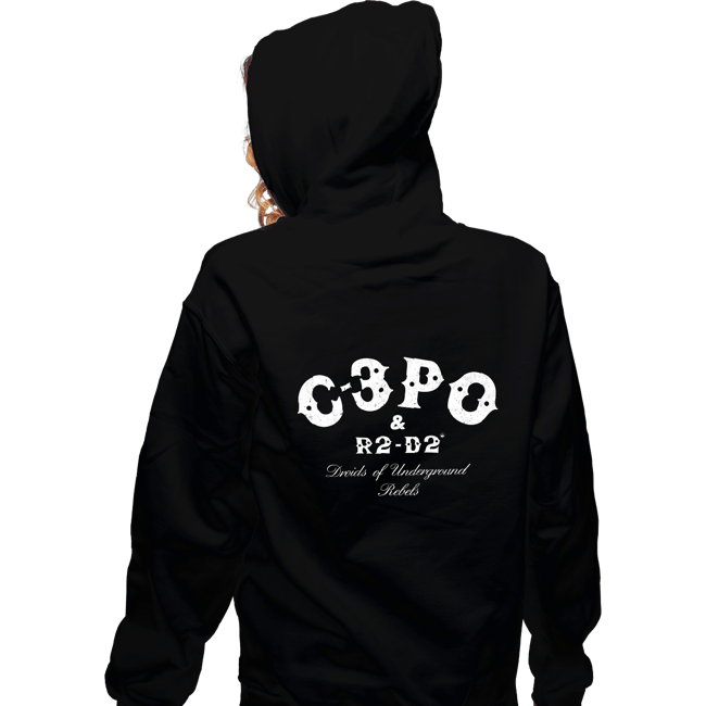 Daily_Deal_Shirts Zippered Hoodies, Unisex / Small / Black Galactic Punks