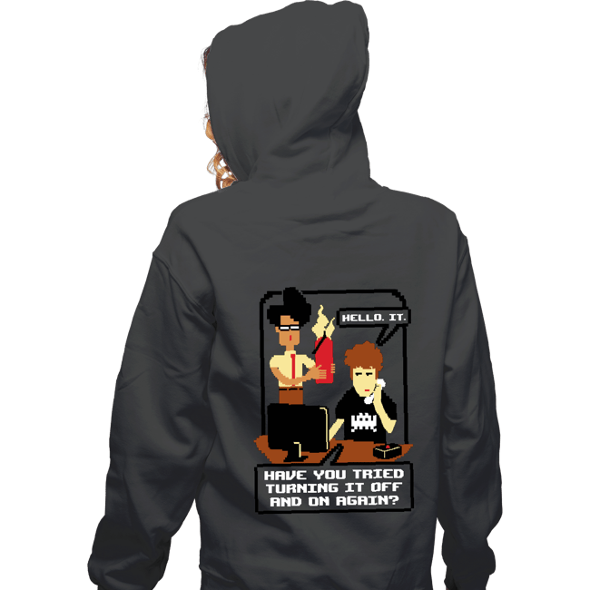 Daily_Deal_Shirts Zippered Hoodies, Unisex / Small / Dark Heather IT Support