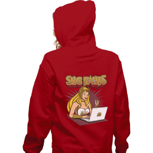 Shirts Zippered Hoodies, Unisex / Small / Red She Rants