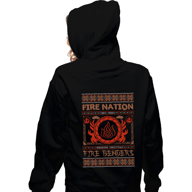 Shirts Zippered Hoodies, Unisex / Small / Black Fire Nation Ugly Sweater