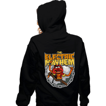 Load image into Gallery viewer, Daily_Deal_Shirts Zippered Hoodies, Unisex / Small / Black Electric Mayhem
